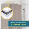 Карниз для душа Угловой Г образный 115х110 Усиленный 25 мм MrKARNIZ фото 7