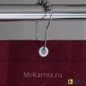 Штора для ванной Бордовая фото 4